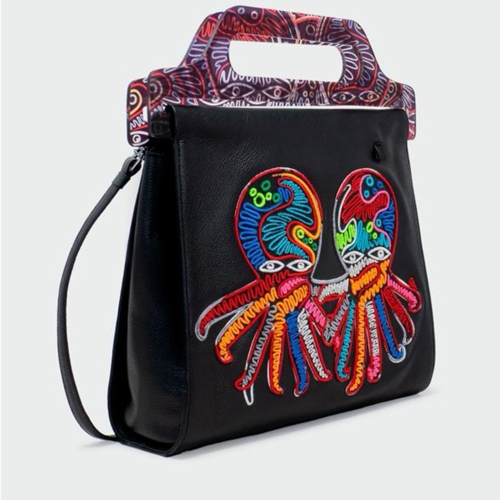 Min & Mon Manuel Black Leather Crossbody Handbag - Studio O.C.T.O